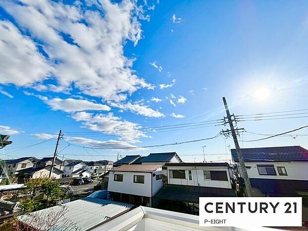 バルコニーから見える景色です！