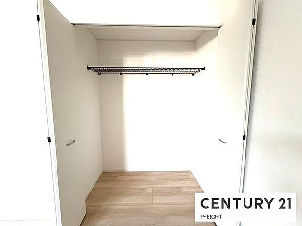 広めのクローゼットでたくさん収納できます!