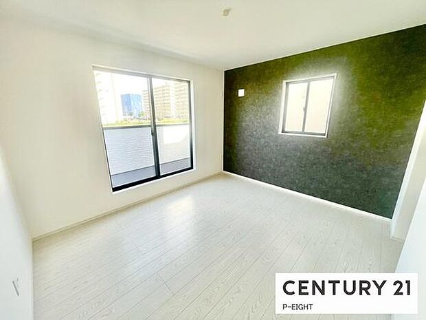 バルコニーに面している明るい部屋です!