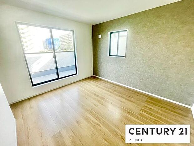 バルコニーに面している明るい部屋です!