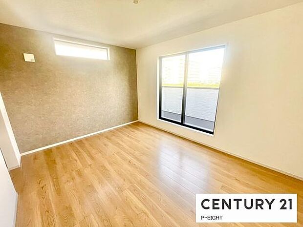 バルコニーに面している明るい部屋です!