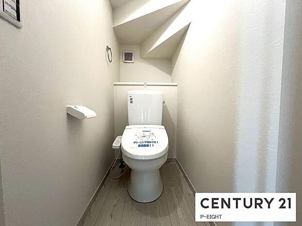 来客用の1階トイレには最新のトイレを！