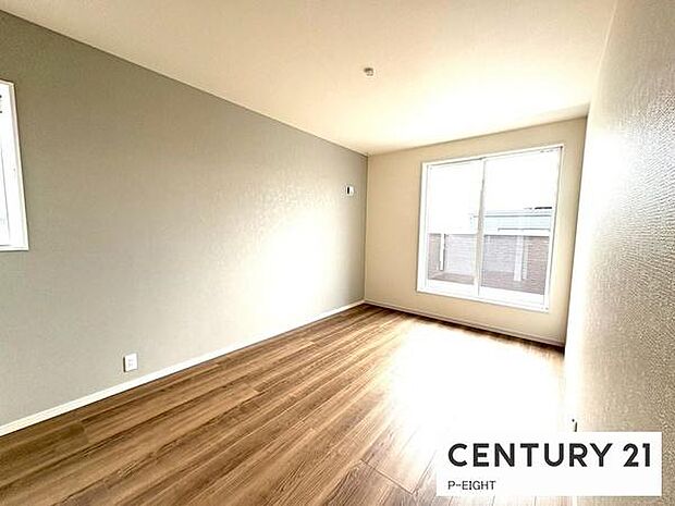 バルコニーに面している明るい部屋です!