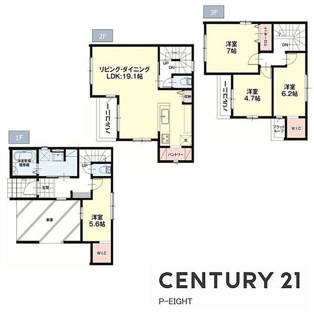 4LDK！各部屋収納で収納豊富な間取り！