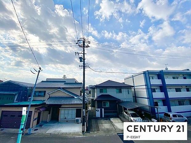 バルコニーから見える景色です！