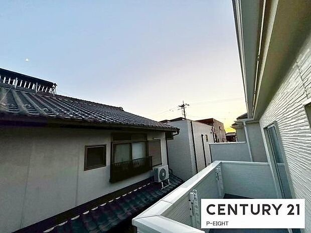 バルコニーから見える景色です！