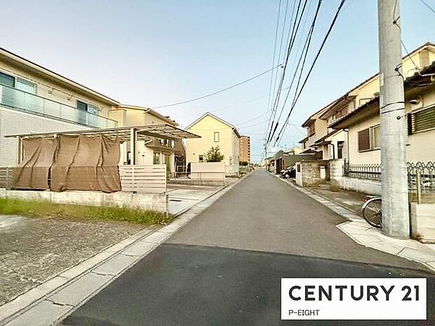 アスファルト舗装の道路です！