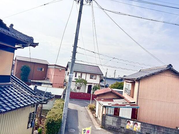 バルコニーから見える景色です！