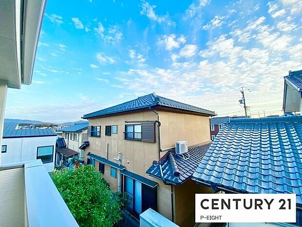 バルコニーから見える景色です!