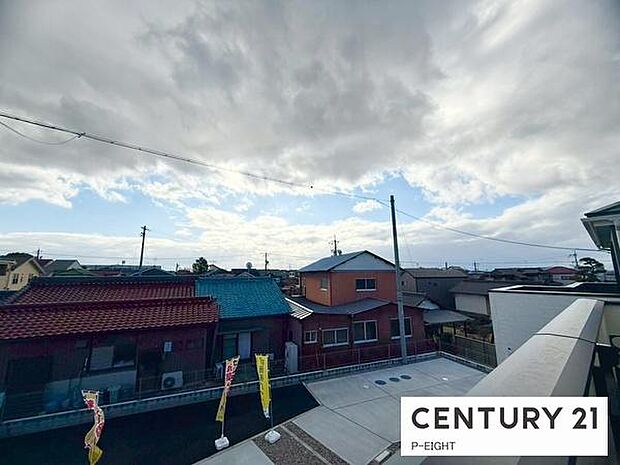 バルコニーから見える景色です！