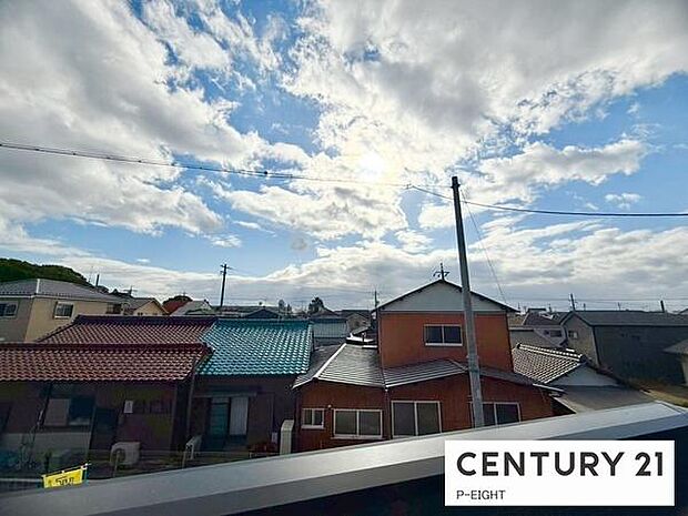 バルコニーから見える景色です！