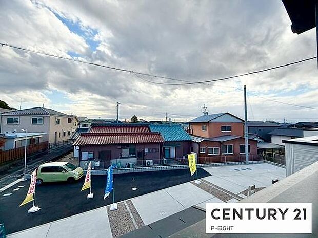 バルコニーから見える景色です！