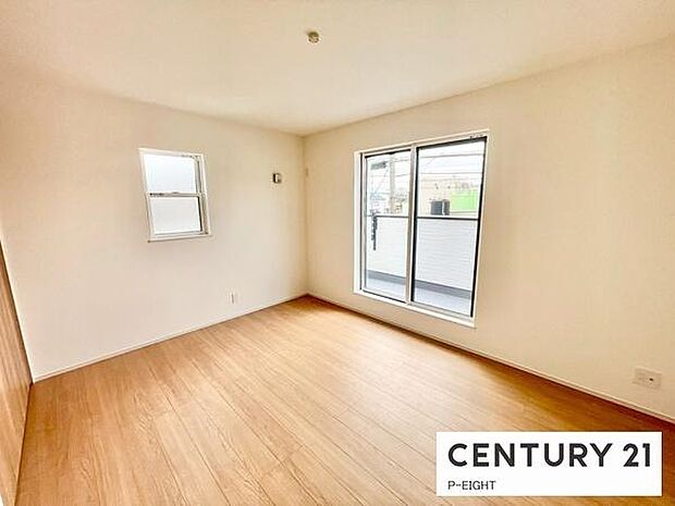 バルコニーに面している明るい部屋です!