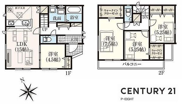 パントリー、シューズインクローク、ウォークインクローゼット付きの収納豊富な間取り！