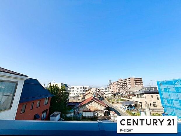 バルコニーから見える景色です！