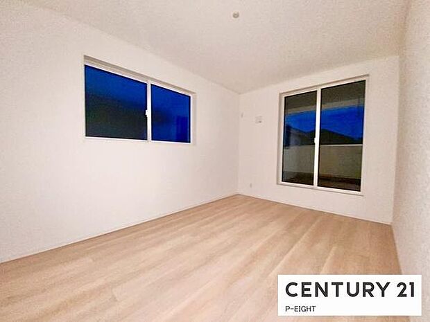 バルコニーに面している明るい部屋です!