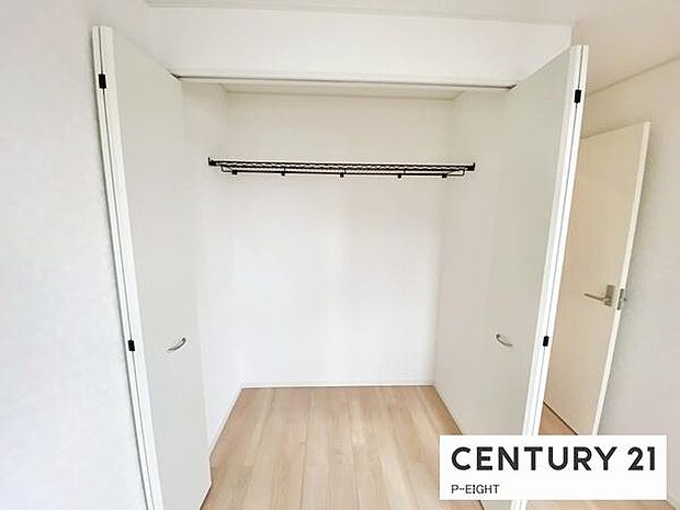 広めのクローゼットでたくさん収納できます!