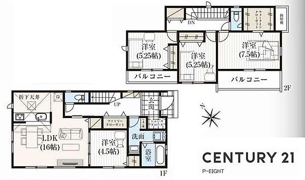 4LDK!収納豊富な間取り!