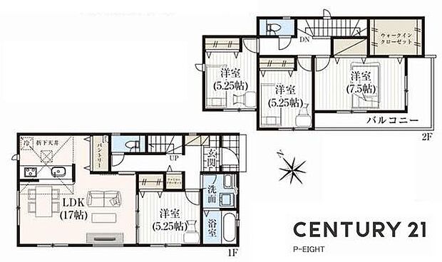 4LDK!収納豊富な間取り!