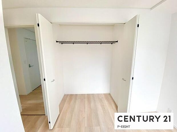 広めのクローゼットでたくさん収納できます!