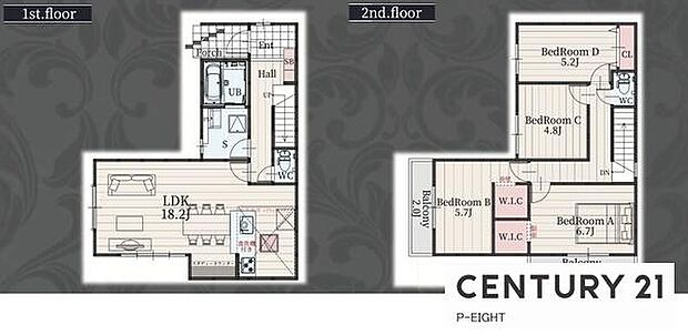 4LDK！収納豊富な間取り！