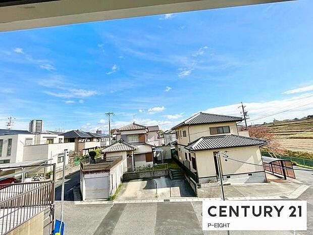 バルコニーから見える景色です！