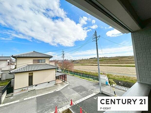 バルコニーから見える景色です！