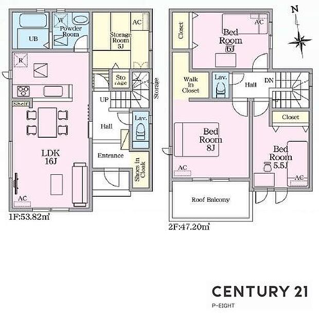 陽当り良好な南西向きバルコニーあり!玄関にシューズクローク、居室にウォークインクローゼット付きの収納豊富な間取り!