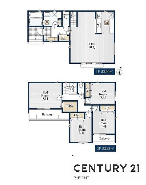 2台並列台駐車可!LDK20.4帖!陽当り良好な南向きバルコニー!全居室に収納スペースあり!収納豊富な間取り!
