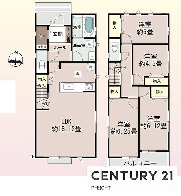 4LDK！収納豊富な間取り！