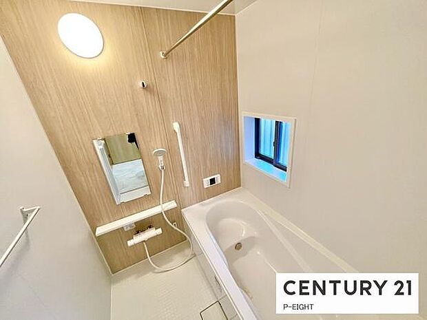 一坪サイズのお風呂で毎日の疲れを癒してください。