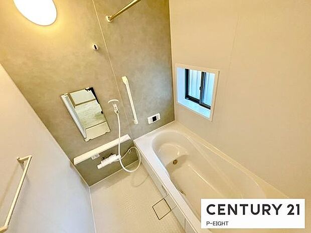 一坪サイズのお風呂で毎日の疲れを癒してください。