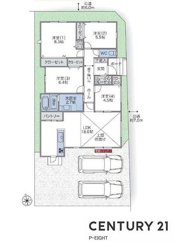 4LDK！収納豊富な間取り！