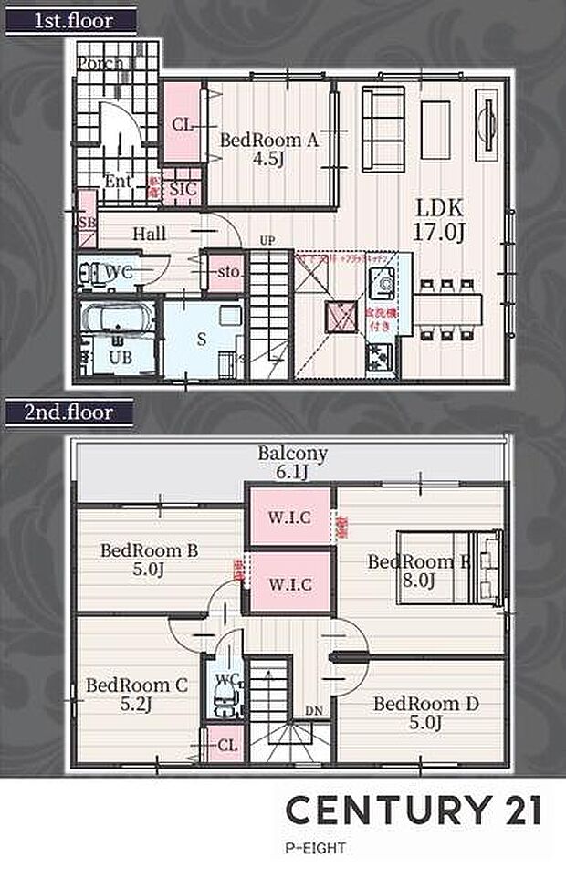 5LDK！収納豊富な間取り！