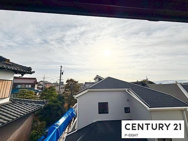 バルコニーから見える景色です！