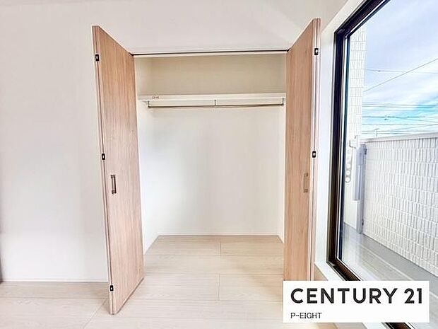 クローゼットでお部屋もスッキリ!