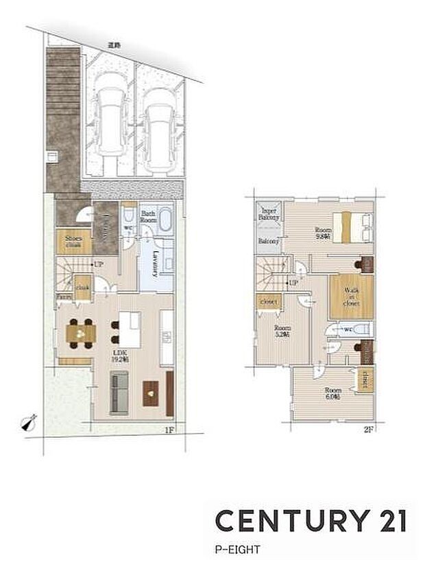 3LDK！収納豊富な間取り！
