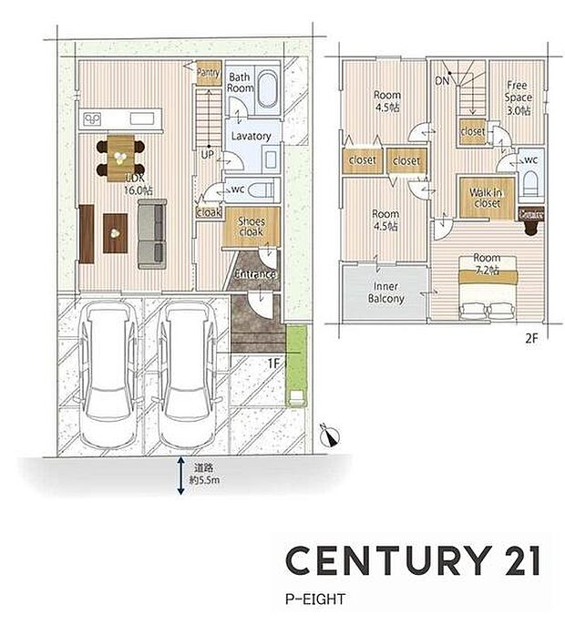 LDK16.0帖！WIC付きの収納豊富な間取り！