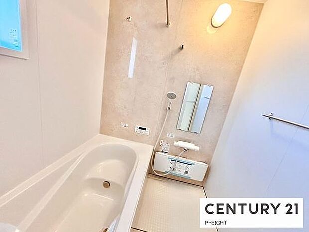 一坪サイズのお風呂で毎日の疲れを癒してください。