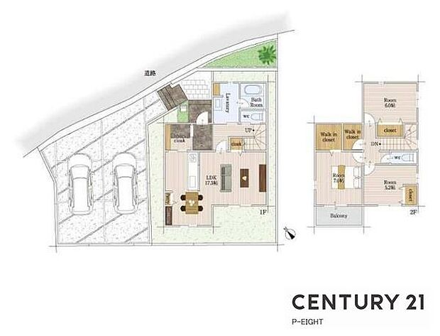 ウォークインクローゼット付きの収納豊富な間取り！