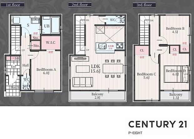 ＬDK15.6帖！収納豊富な間取り！