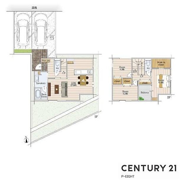 ＬDK17帖！収納豊富な間取り！