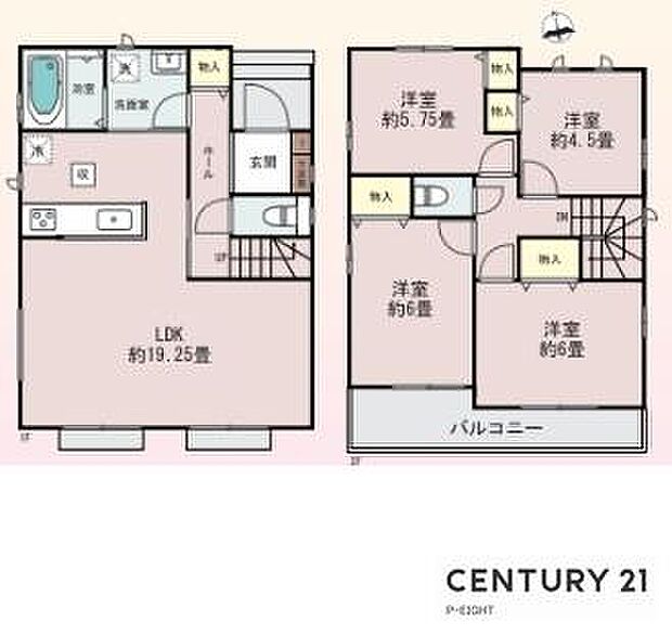 全居室に収納スペースあり!収納豊富な間取り!