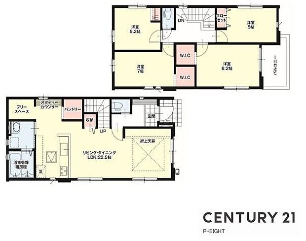 並列2台駐車可!LDK22.5帖!陽当り良好な南向きバルコニー!全居室に収納スペースあり!