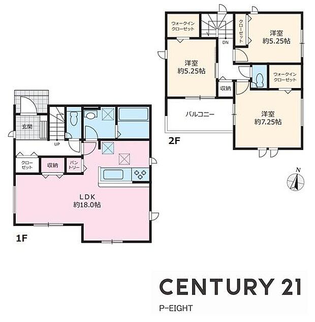 LDK18.0帖！収納豊富な間取り！