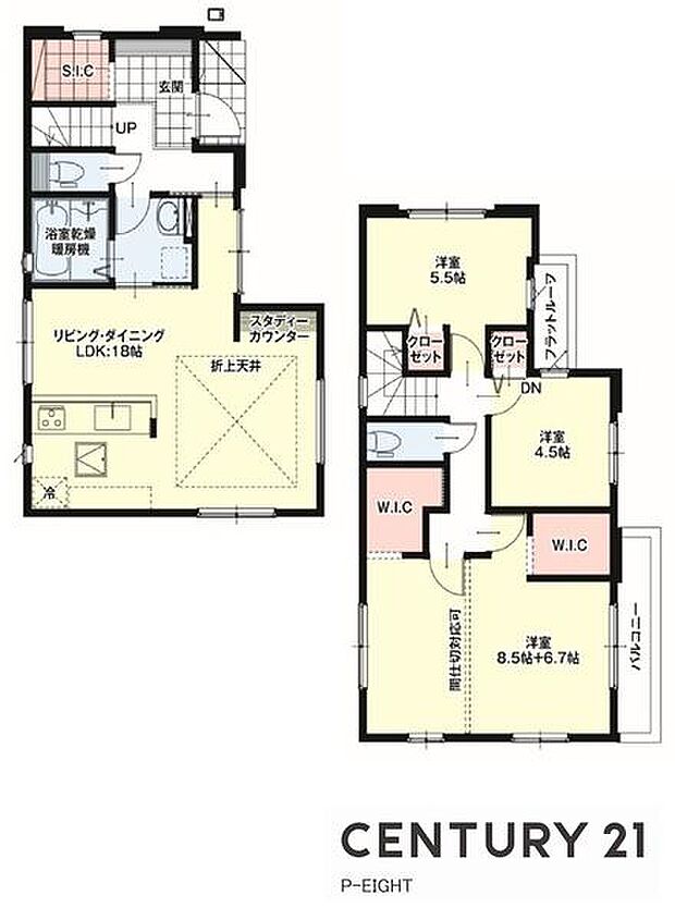LDK18.0帖!収納豊富な間取り!