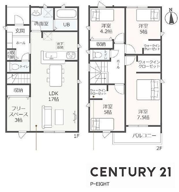 LDK17.0帖!収納豊富な間取り!