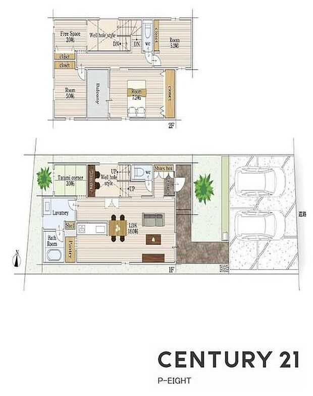 LDK18.0帖!収納豊富な間取り!