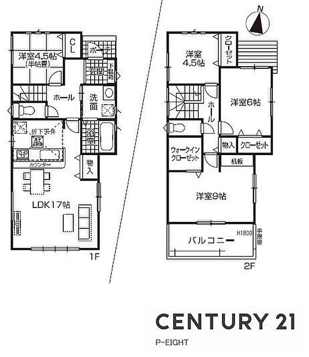 LDK17.0帖！収納豊富な間取り！