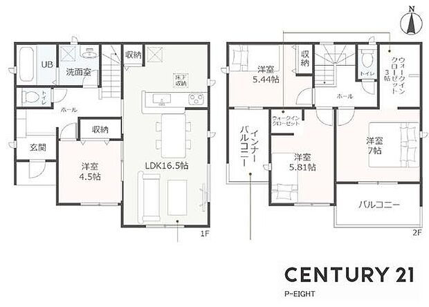 LDK16帖！収納豊富な間取り！